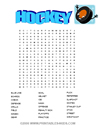 Hockey Word Search