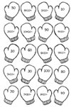Mitten Math Worksheet free