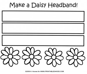 Daisy Headband Craft for May Day or Mothers Day