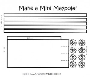 Mini Maypole Craft Pattern and Instructions