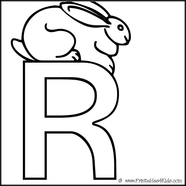 r alphabet coloring pages - photo #7