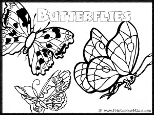 Butterfly Coloring Page 7