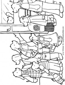 Click to view and print the Back to School Pups coloring page full size
