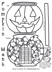 Pumpkin Math and Graph Worksheet