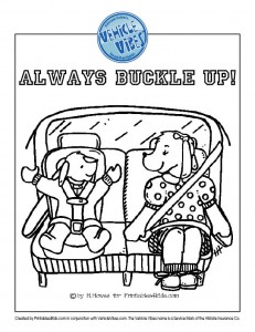 Click to view and print Always Buckle Up in full size