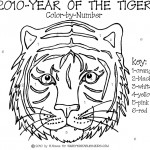 Year of the Tiger Color by Number Year of the Tiger Color by Number