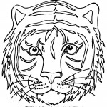 Tiger Face Coloring Page Tiger Face Coloring Page