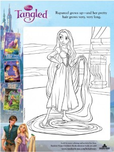 Rapunzel Tangled Disney coloring page