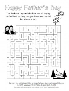 Fathers Day Maze