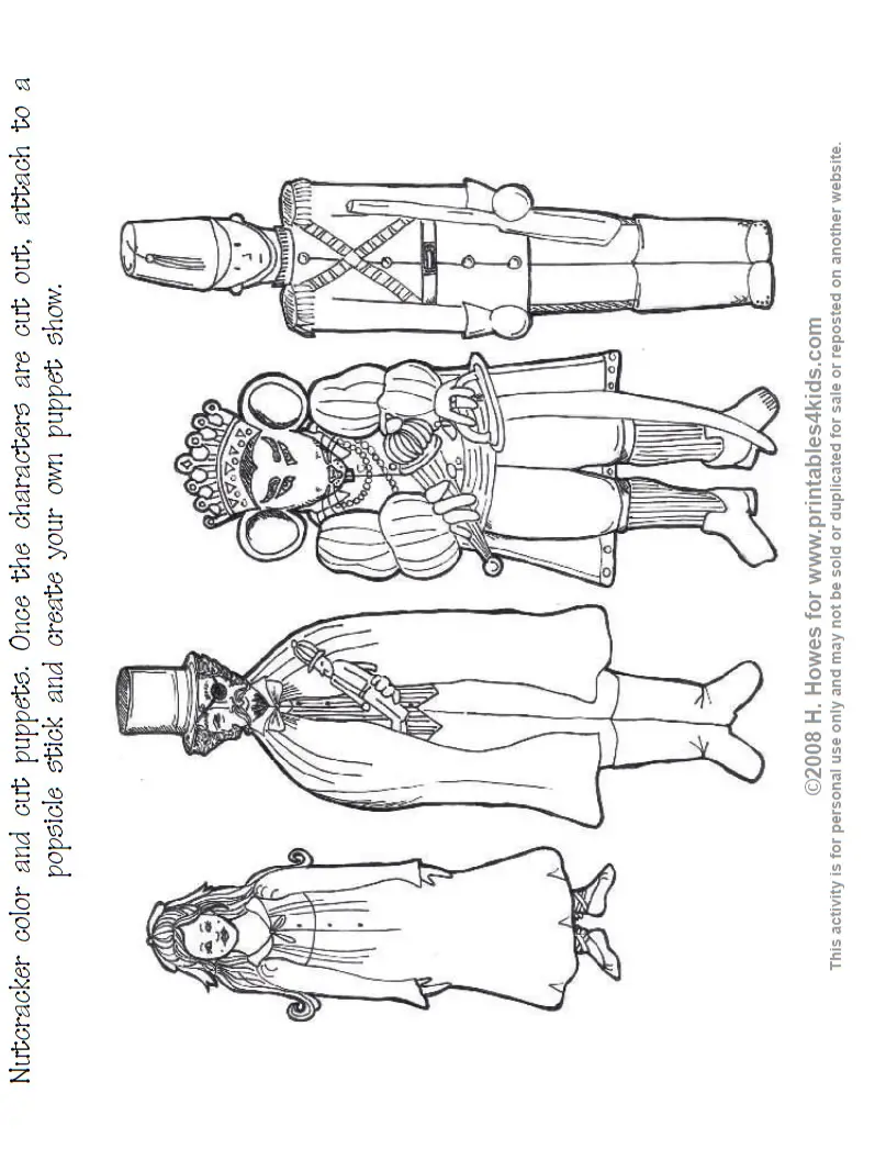 Printable Coloring Pages Nutcracker