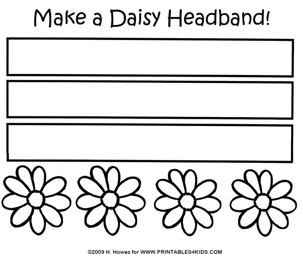 Download Daisy Headband Craft : Printables for Kids - free word ...