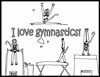 I love gymnastics coloring page