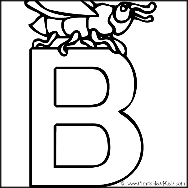 Alphabet Coloring Page Letter Printables Kids Free Word Search Puzzles