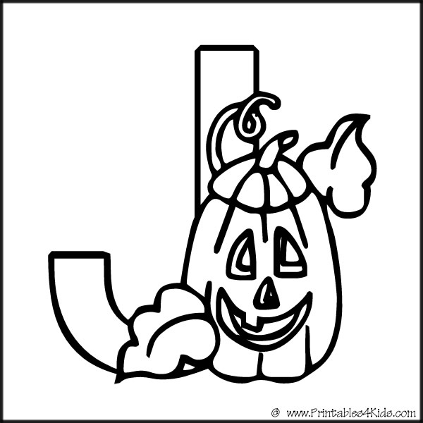 alphabet coloring page letter j jack o lantern printables for kids free word search puzzles coloring pages and other activities