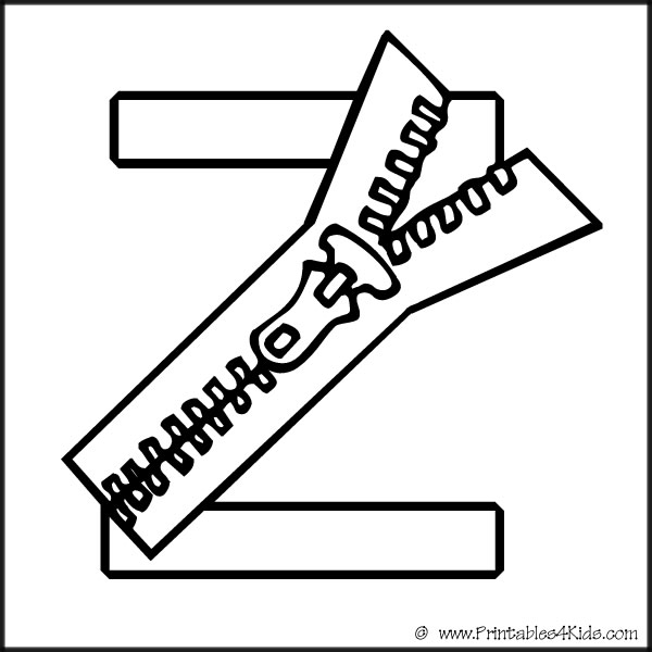 Alphabet Coloring Pages Letter A Z