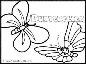 Butterfly Coloring Page 7