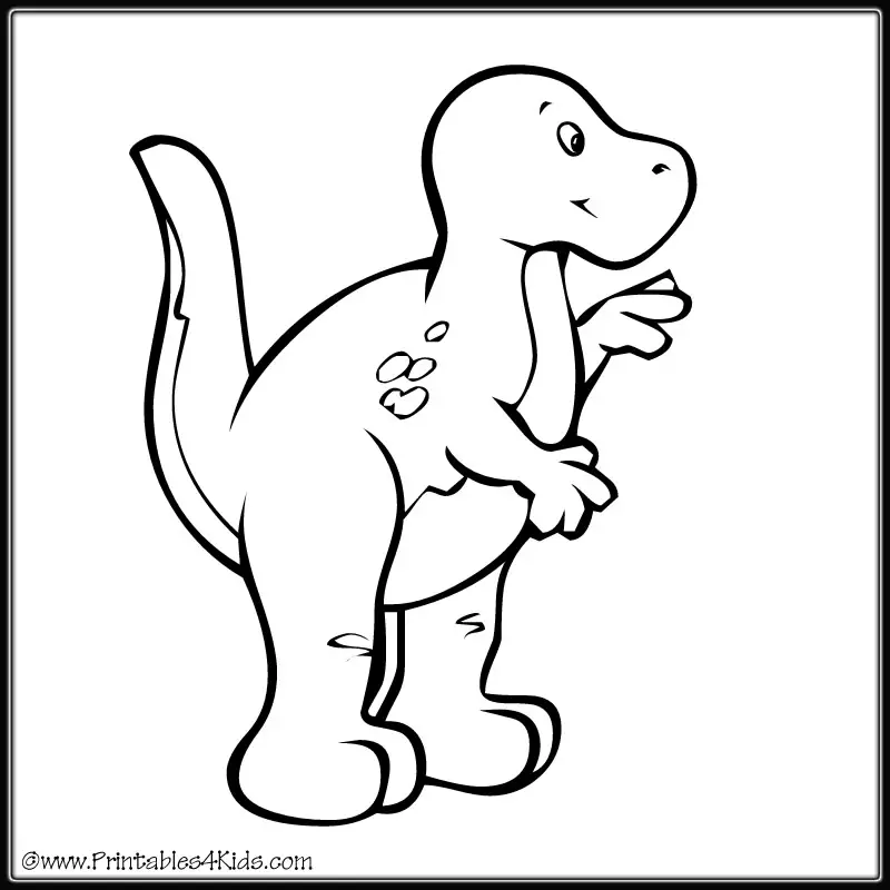 Spotted Dinosaur Coloring Page : Printables for Kids – free word search