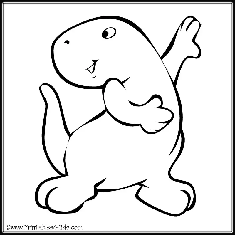 dancing dinosaur coloring pages - photo #3