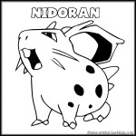 printable nidoranf coloring page Nidoran pokemon coloring pages printable kids