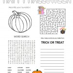 Halloween 4-in1 Activity Sheet