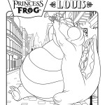 Princess and the Frog Movie Louis Coloring Page