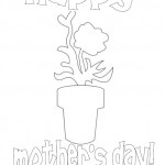 Mother's Day Flower Pot Coloring Page
