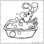 Blues Clues taking a bath coloring page