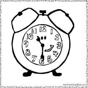 Blues Clues Tickety Clock coloring page