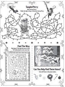 Phineas Ferb Christmas Printable Activities