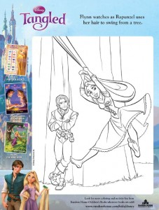 Tangled Flynn Rapunzel coloring page