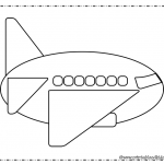 Plane Coloring Page