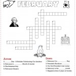 Free Printable February Crossword Puzzle