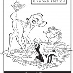 Bambi and Friends Coloring Page