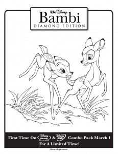 Bambi Coloring Page