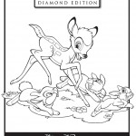 Bambi and Thumper Coloring Page