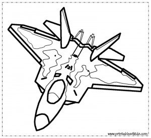 Fighter Jet Coloring Page