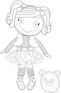 Lalaloopsy Mittens Fluff n Stuff coloring page