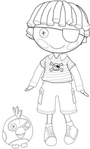 Lalaloopsy Patch Treasurechest coloring page