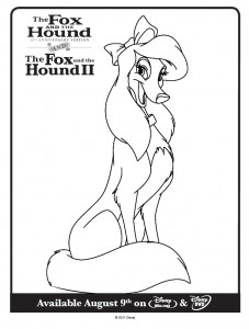 Fox Hound Coloring Page