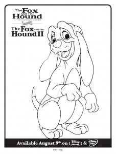 Fox and Hound Coloring page