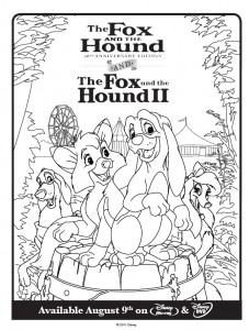 Fox Hound anniversary coloring page