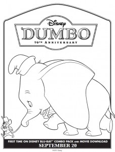 Dumbo movie coloring pages